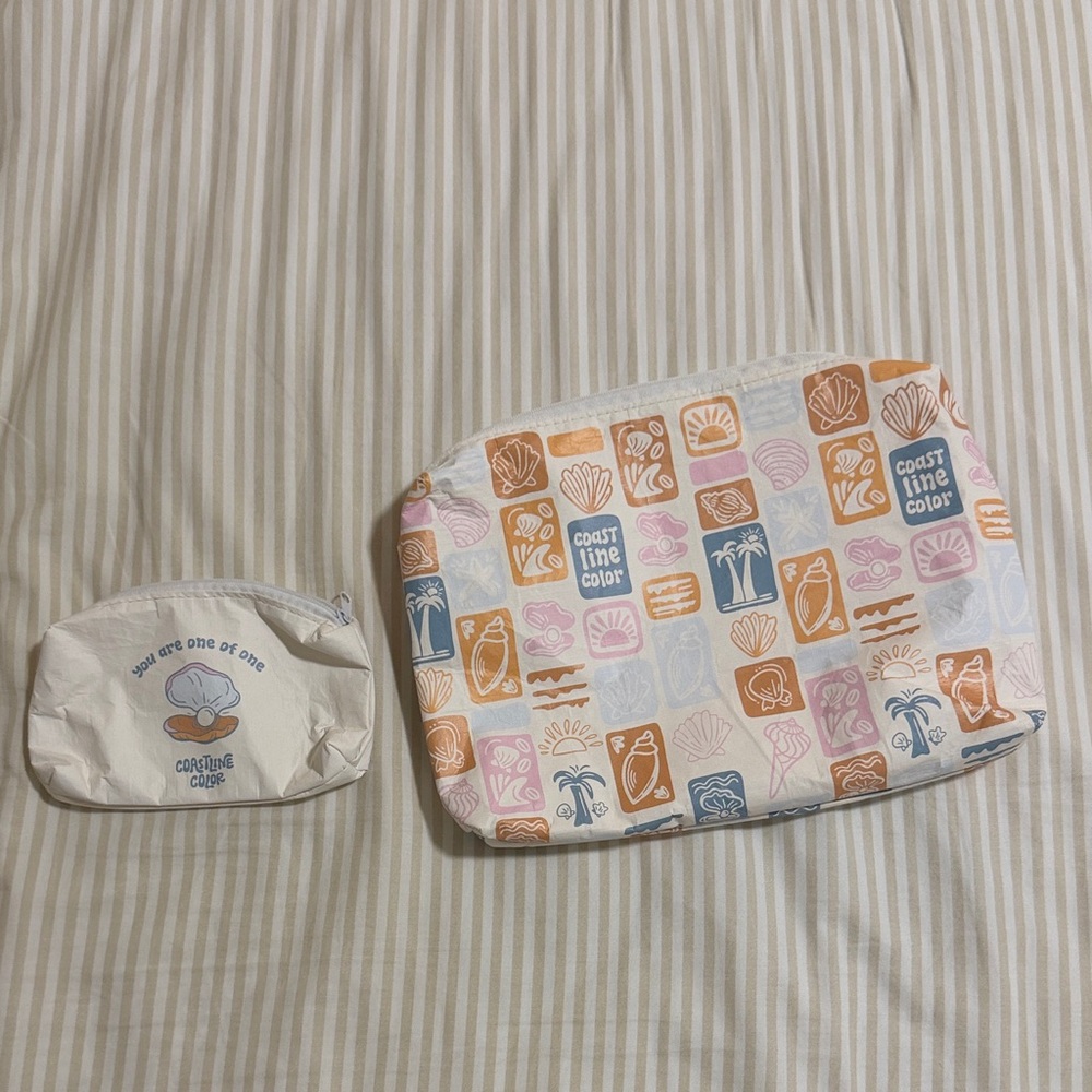 Coastal beach pouch bundle